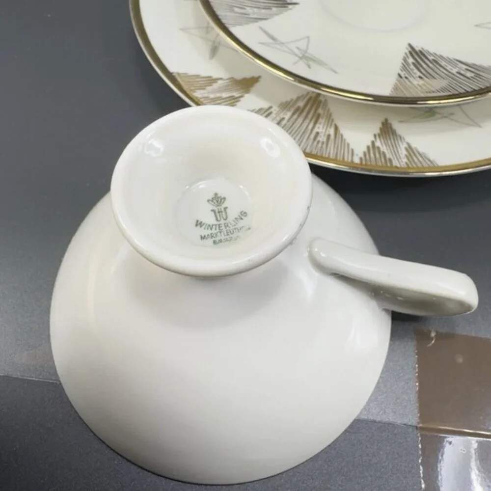 Winterling Marktleuthen Bavaria Plate Teacup And Saucer‎ Set 3 Pieces Porcelain